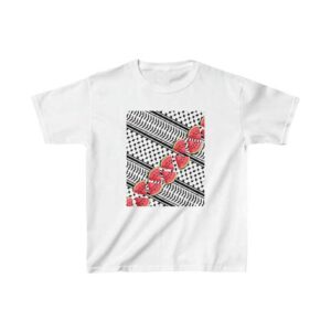 Hand Painted We Support Palestine - T-Shirt Design By Faryyal nawaz